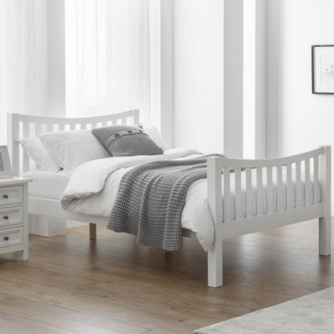 Julian Bowen Madison Curved Double Bed in White