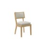 Beige Upholstered Cushioned Dining Chair - Maggie