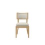 Beige Upholstered Cushioned Dining Chair - Maggie