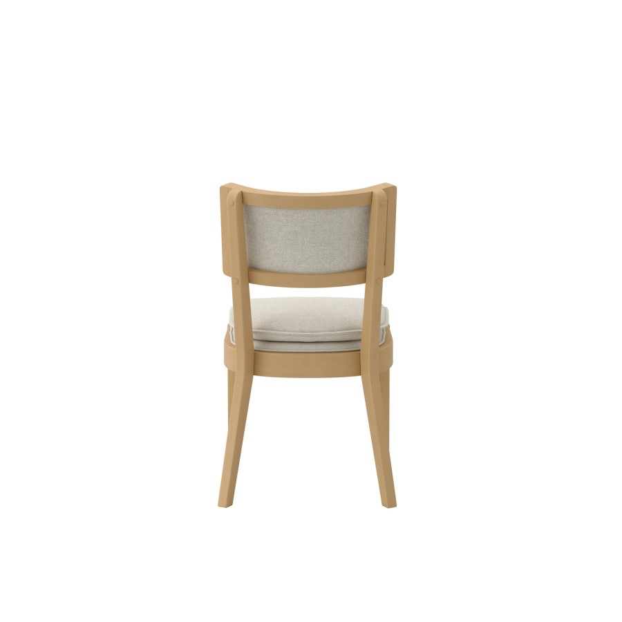 Beige Upholstered Cushioned Dining Chair - Maggie
