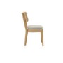 Beige Upholstered Cushioned Dining Chair - Maggie