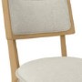 Beige Upholstered Cushioned Dining Chair - Maggie