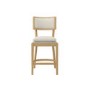 Beige Upholstered Cushioned Kitchen Counter Stool - Maggie