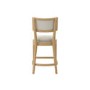 Beige Upholstered Cushioned Kitchen Counter Stool - Maggie