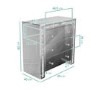 Silver Mirrored Chest of 3 Drawers - Mariah