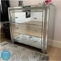 Silver Mirrored Chest of 3 Drawers - Mariah