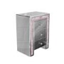 GRADE A1 - Mariah Crush Diamond Mirrored Bedside Table in Pink