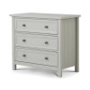 Grey Painted Chest of 3 Drawers - Maine - Julian Bowen