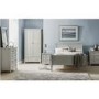 Grey Painted 3 Door Triple Wardrobe with Drawers - Maine - Julian Bowen