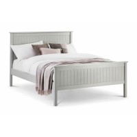 GRADE A1 - Julian Bowen Maine Dove Grey Kingsize Bed