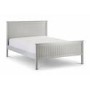 Grey Wooden King Size Bed Frame with Footboard - Maine - Julian Bowen