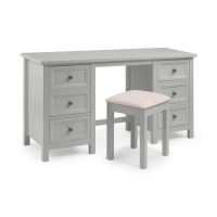 GRADE A2 - Julian Bowen Maine Dressing Table in Dove Grey