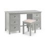GRADE A2 - Julian Bowen Maine Dressing Table in Dove Grey