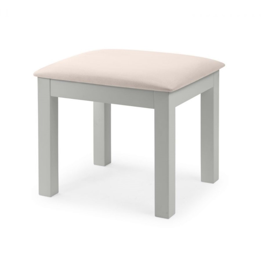 Julian Bowen Maine Dressing Stool in Dove Grey