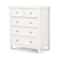 Julian Bowen Maine 3+2 Drawer Chest of Drawers in White Julian Bowen Maine 3+2 Drawer Chest of Drawers in White
