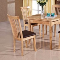 Furniture Link Malaga Pair of Dining Chairs in Natural 