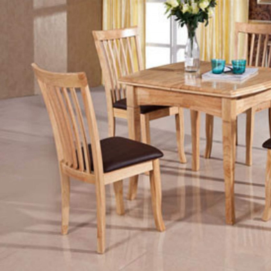 Furniture Link Malaga Pair of Dining Chairs in Natural 