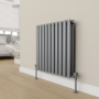 Elego Anthracite Gray Modern Manual Angled Valves (pair)