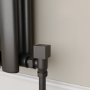 Elego Matte Black Modern Manual Angled Valves (pair)