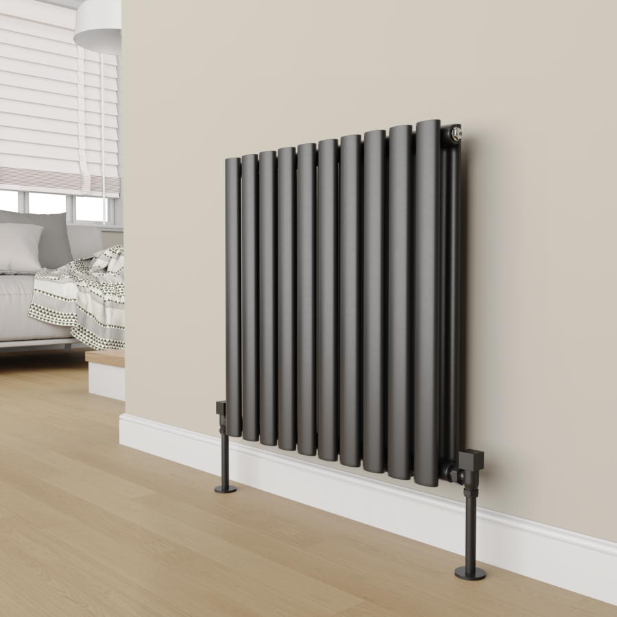 Elego Matte Black Modern Manual Angled Valves (pair)