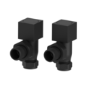 Elego Matte Black Modern Manual Angled Valves (pair)