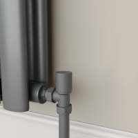 Elego Anthracite Gray Modern Manual Angled Valves (pair)