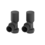 Elego Anthracite Gray Modern Manual Angled Valves (pair)