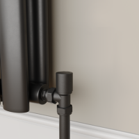 Elego Matte Black Modern Manual Angled Valves (pair)