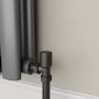 Elego Matte Black Modern Manual Angled Valves (pair)