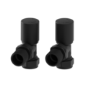Elego Matte Black Modern Manual Angled Valves (pair)