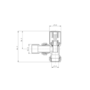 Elego Matte Black Modern Manual Angled Valves (pair)