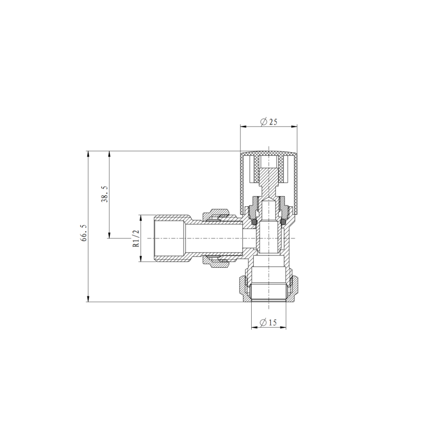 Elego Matte Black Modern Manual Angled Valves (pair)