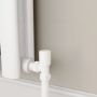 Elego White Modern Manual Angled Valves (pair)