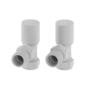 Elego White Modern Manual Angled Valves (pair)