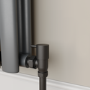 Elego Matte Black Modern Manual Angled Valves (pair)