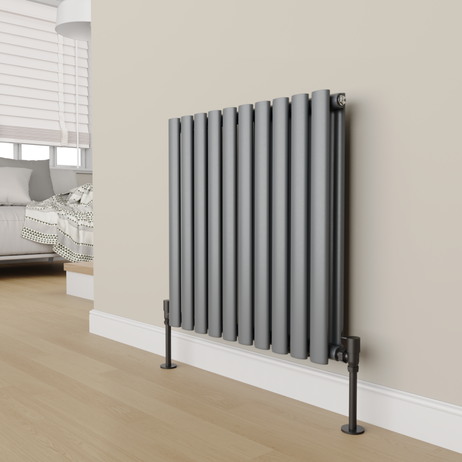Elego Matte Black Modern Manual Angled Valves (pair)