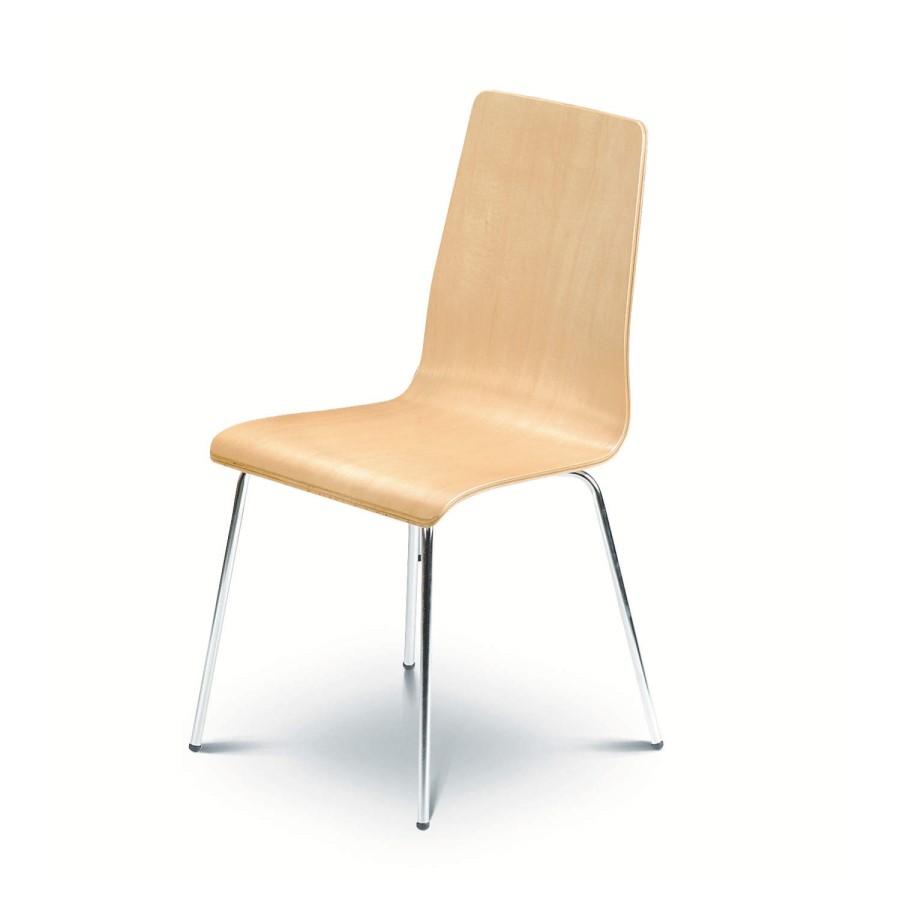 GRADE A1 - Julian Bowen Mandy Maple Dining Chair