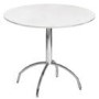 Julian Bowen Mandy White Round Dining Table Table only