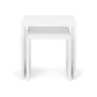 Julian Bowen Manhattan High Gloss White Nest of 2 Tables