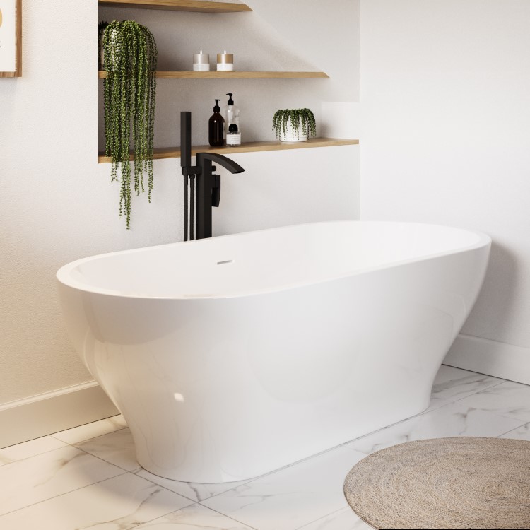 Freestanding Double Ended Bath 1700 x 800mm - Manilla