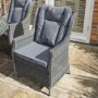 Rowlinson Grey Rattan Garden Dining Set - Seats 6 - Manhattan Range