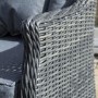 Rowlinson Grey Rattan Garden Dining Set - Seats 6 - Manhattan Range