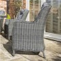 Rowlinson Grey Rattan Garden Dining Set - Seats 6 - Manhattan Range