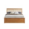 Malmo King Size Wooden Ottoman Bed in Oak