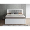 Malmo White Wooden Double Ottoman Bed