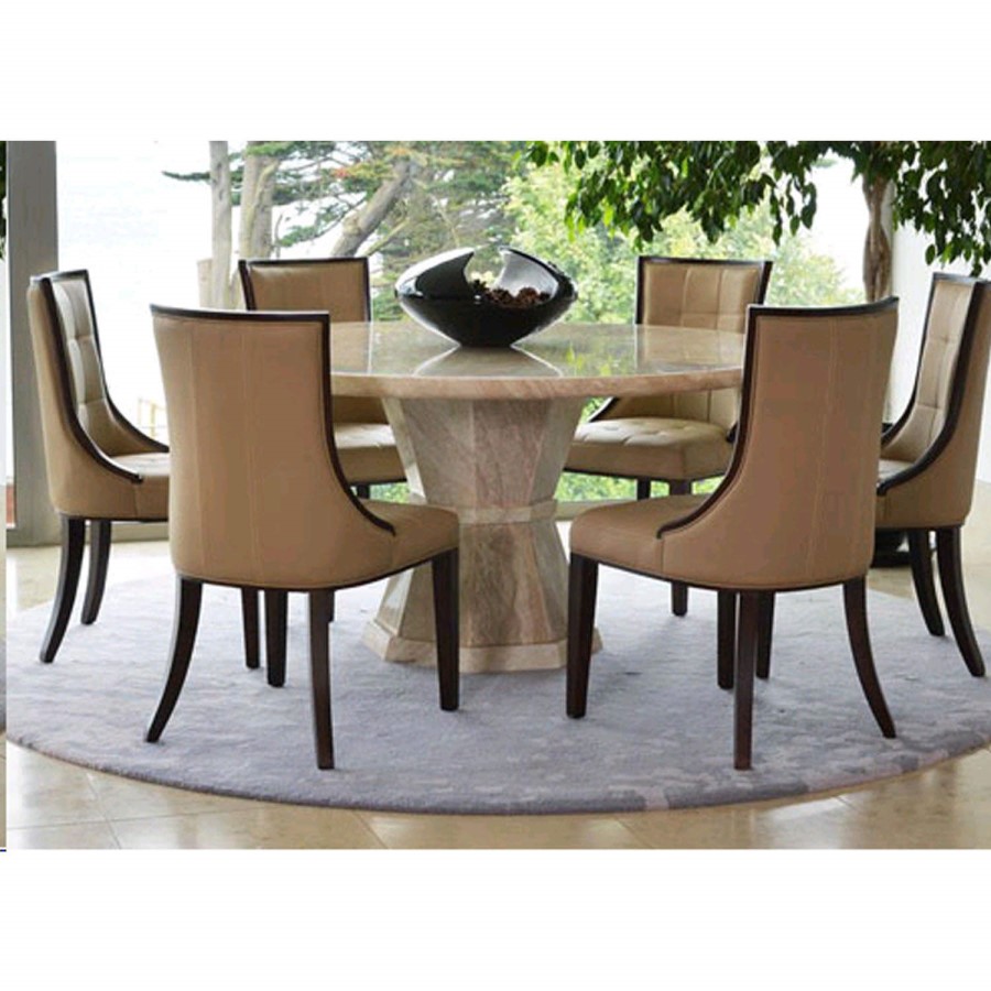 Vida Living Pair of Marcello Dining Chairs in Beige