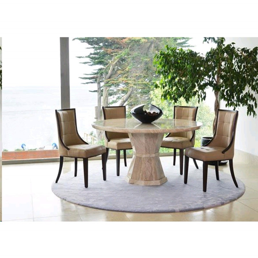 Vida Living Pair of Marcello Dining Chairs in Beige