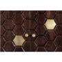 Drinks Cabinet in Gold & Dark Wood - Mari