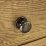 Solid Oak 3 Drawer Bedside Table - Marlborough - Julian Bowen