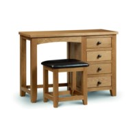 GRADE A2 - Julian Bowen Marlborough Single Pedestal Dressing Table